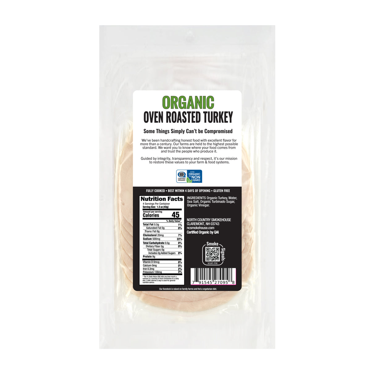 Organic Oven Roasted Turkey Sliced