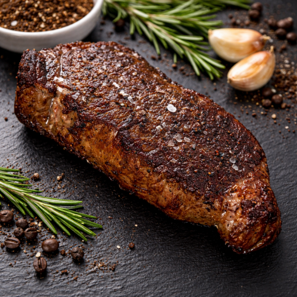 Coffee-Rubbed NY Strip Steak