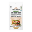 Package of North Country Smokehouse Organic Oven Roasted Turkey on a white background