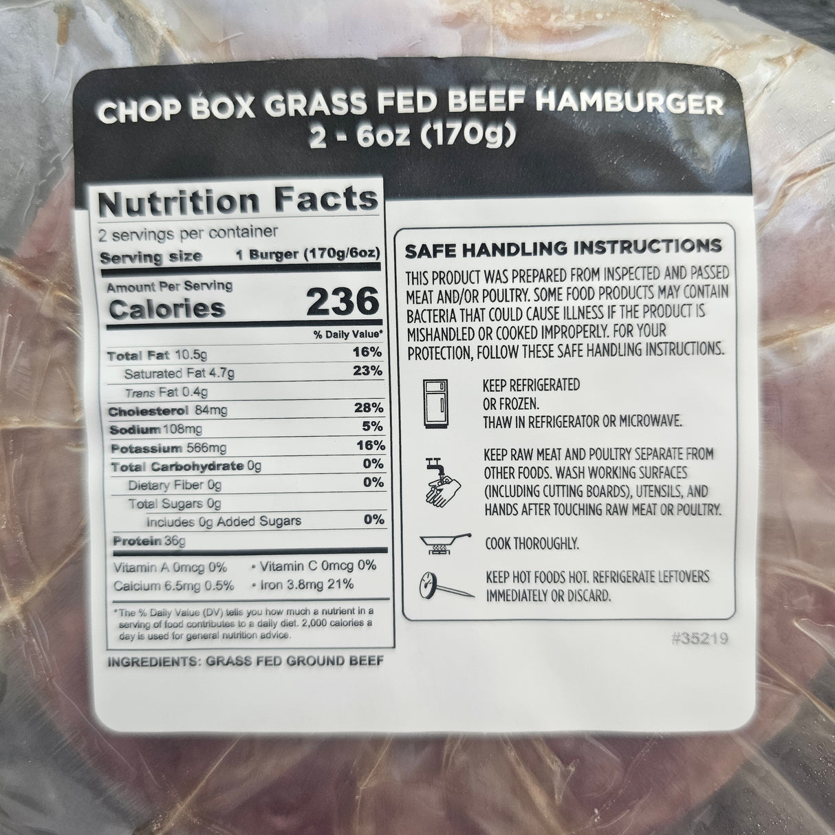 Grass Fed Burgers