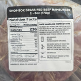Grass Fed Burgers