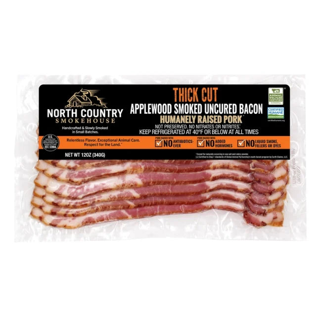 Thick Cut Applewood Smoked Uncured Bacon