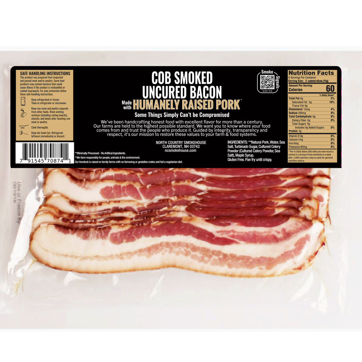 Cob Smoked Uncured Bacon