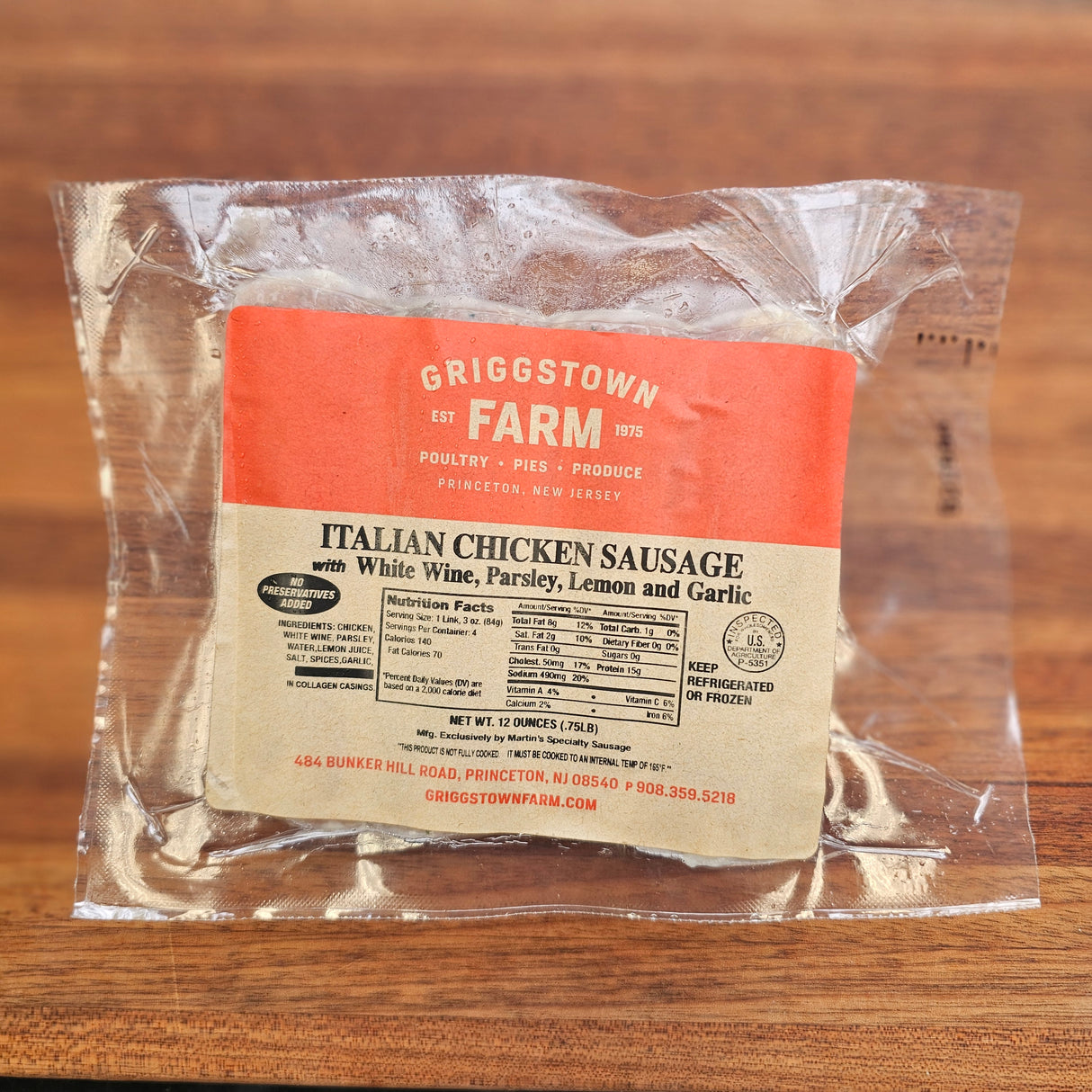 Italian Chicken Sausage