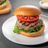 Turkey Burger with Caramelized Onions