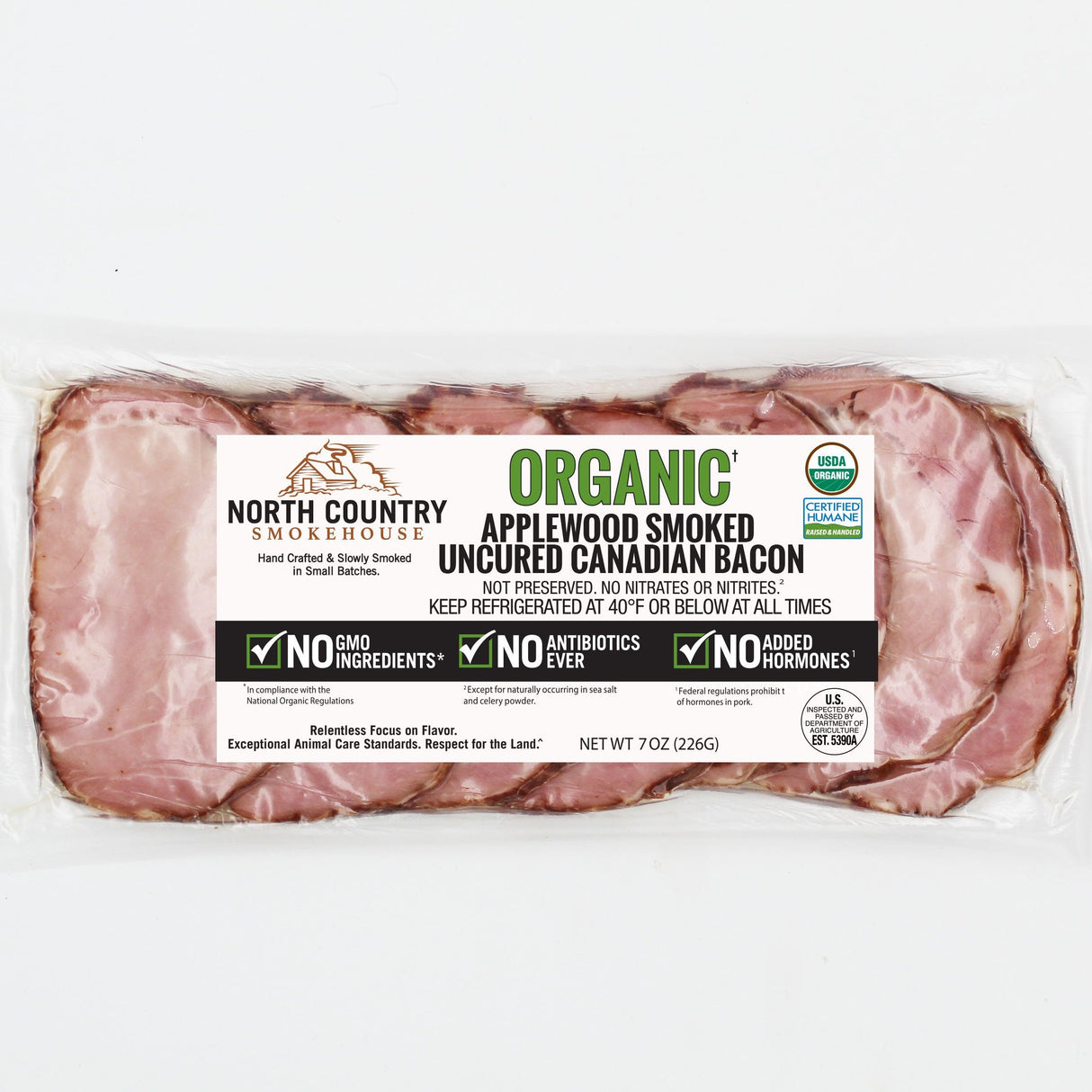 Organic Applewood Smoked Canadian Bacon