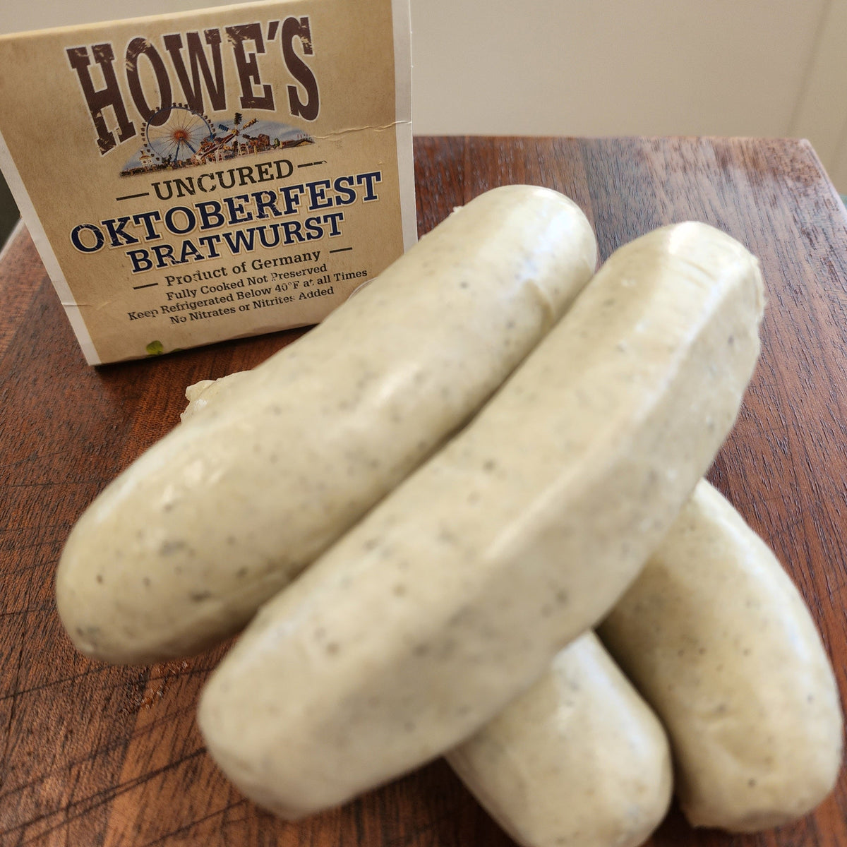 Bratwurst Oktoberfest de HoWe, 12 oz