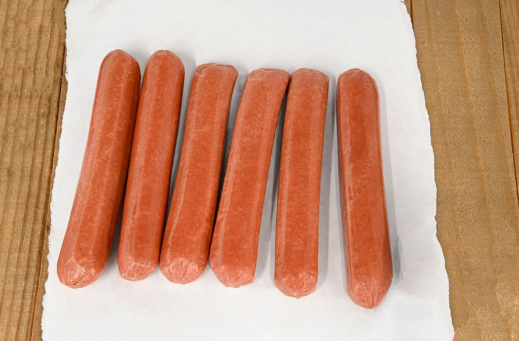 Uncured Hickory Smoked Grass-Fed Beef Hot Dogs